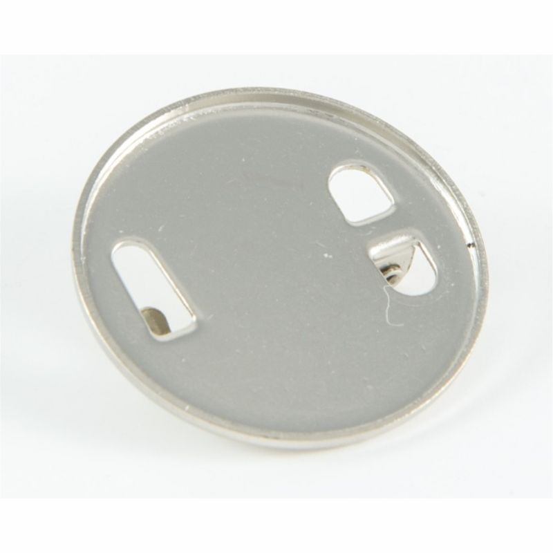 Standard Badge Blank round 25mm silver